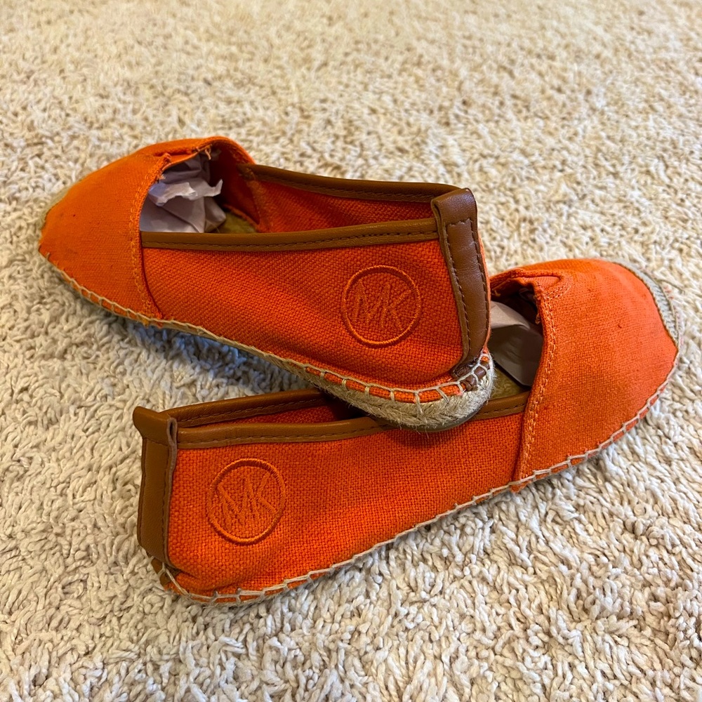 Michael Kors canvas moccasins